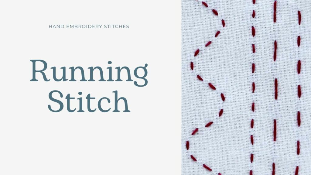 running stitch hand embroidery tutorial