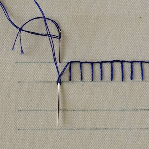 Buttonhole Stitch : step 3