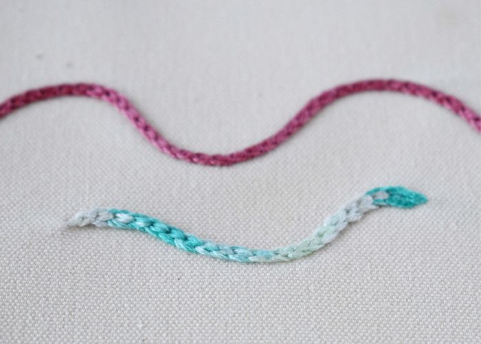 HungarianBraidedChainStitch  embroidery
