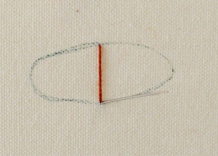 Surface Satin stitch Step 2