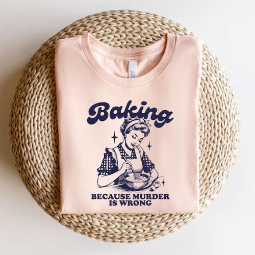 Backen, weil Mord falsch ist - Sweatshirt bei Etsy