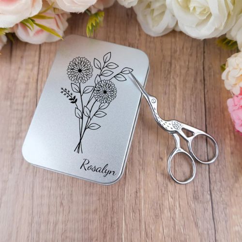 best gifts for embroiderers - Custom Personalized Scissors on Etsy