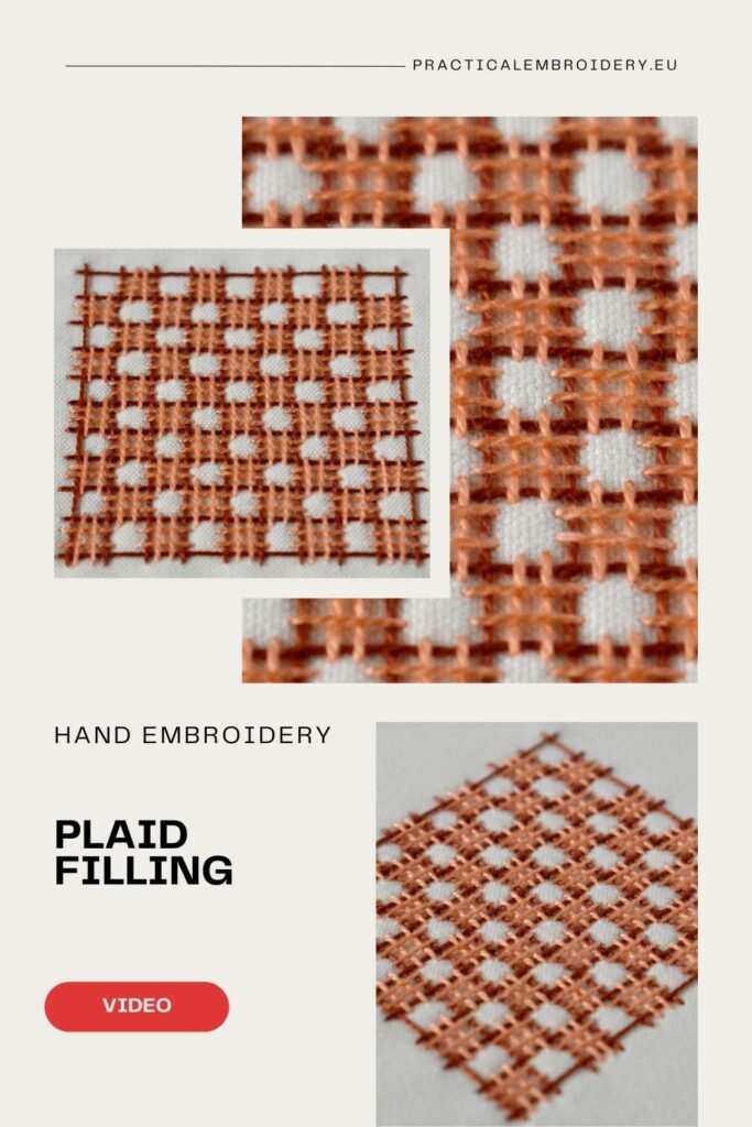 The Easiest Way to Embroider Plaid Filling - Video!