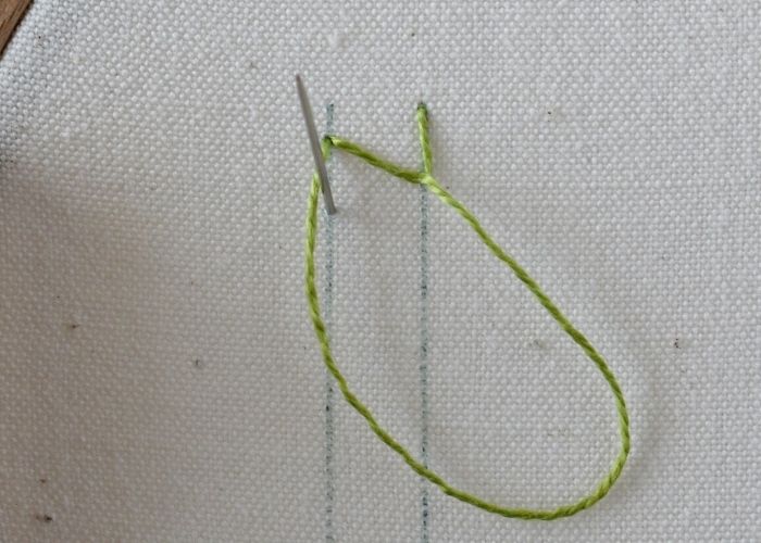 Double Chain Stitch tutorial